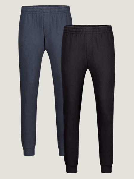 Black + Odyssey Blue Fleece Sweatpants Essentials 2-Pack | Fresh Clean Threads
